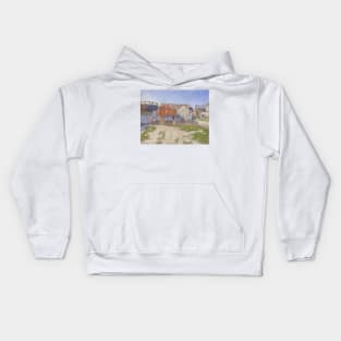 Gasometers at Clichy by Paul Signac Kids Hoodie